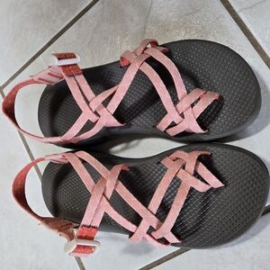 Chaco Pink and Gray Women's Sandals